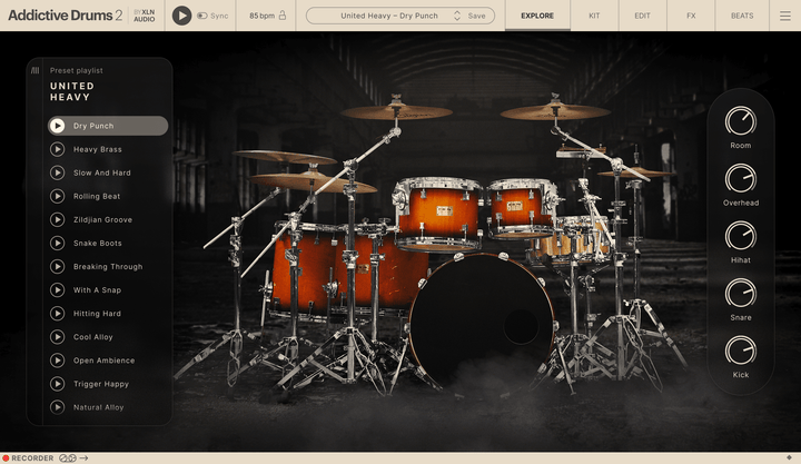 XLN Audio Addictive Drums 2: United Heavy ADpak