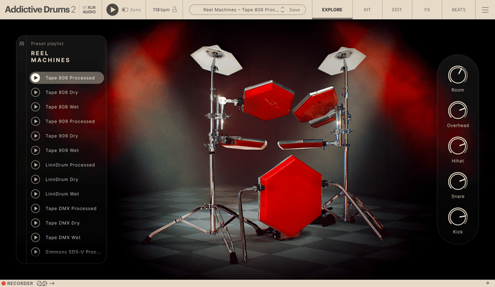 XLN Audio Addictive Drums 2: Reel Machines ADpak