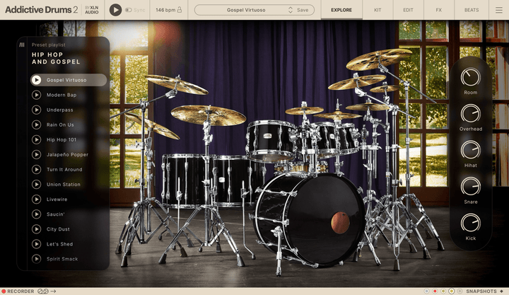 XLN Audio Addictive Drums 2: Hip Hop and Gospel ADpak