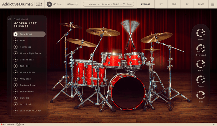 XLN Audio Addictive Drums 2: Modern Jazz Brushes ADpak