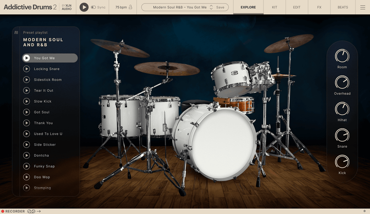 XLN Audio Addictive Drums 2: Hip Hop and Gospel Collection