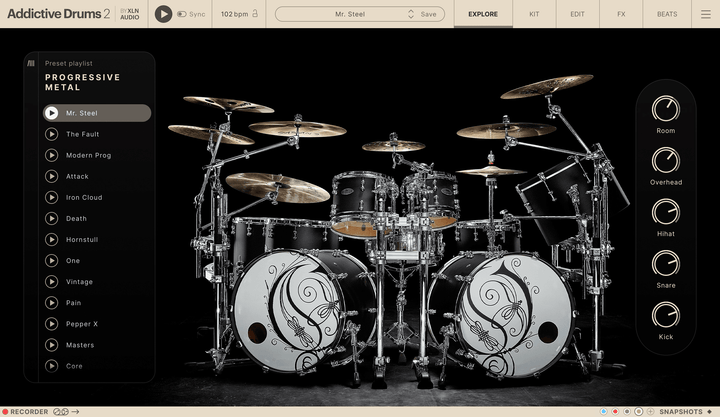 XLN Audio Addictive Drums 2: Progressive Metal ADpak