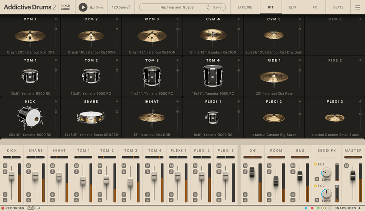 XLN Audio Addictive Drums 2: Hip Hop and Gospel ADpak