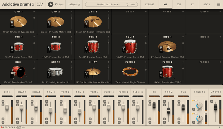 XLN Audio Addictive Drums 2: Modern Jazz Brushes ADpak