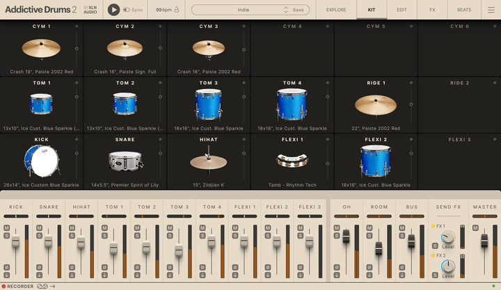 XLN Audio Addictive Drums 2: Indie ADpak