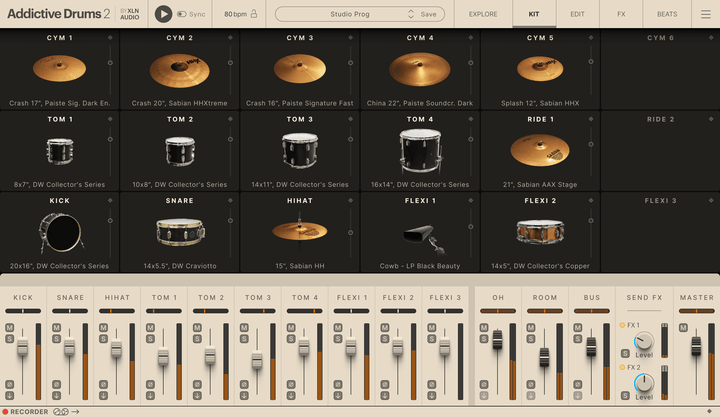 XLN Audio Addictive Drums 2: Studio Prog ADpak