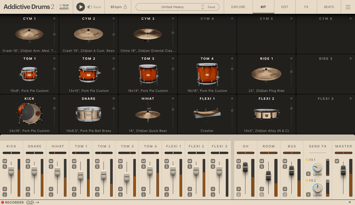 XLN Audio Addictive Drums 2: United Heavy ADpak