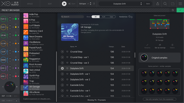 XLN Audio XO Expansion: UK Garage