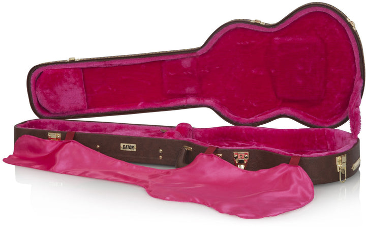 Gator Gator GW-SG-BROWN Traditional Laminated SGS Solid Guitar Style Guitar Wood Case