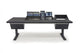 Argosy Eclipse for S4, 4 Foot Wide, Desk Left, 8sp Rack Right, Mahogany EPs, Black legs