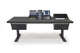 Argosy Eclipse for S4, 3 Foot Wide, Desk Left, 8sp Rack Right, Mahogany EPs, Black legs