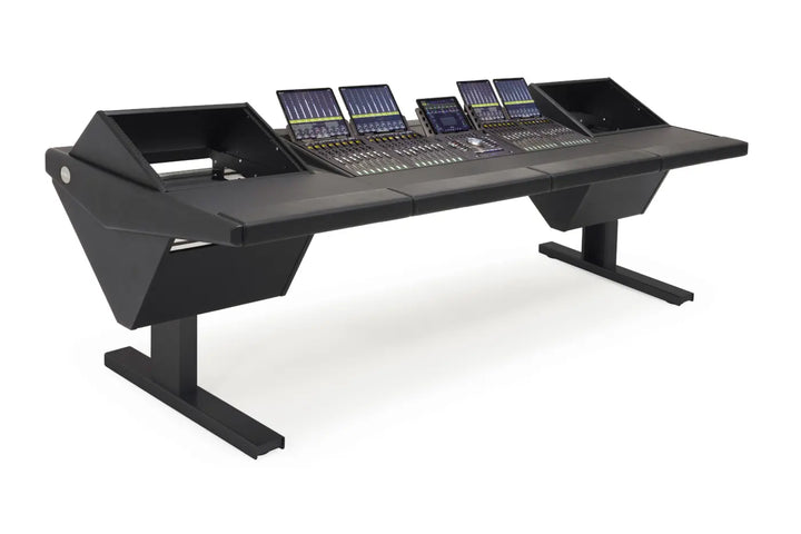 Argosy Eclipse for S1x4+D, 8sp Rack Left, Desk Right, Mahogany EPs, Black legs