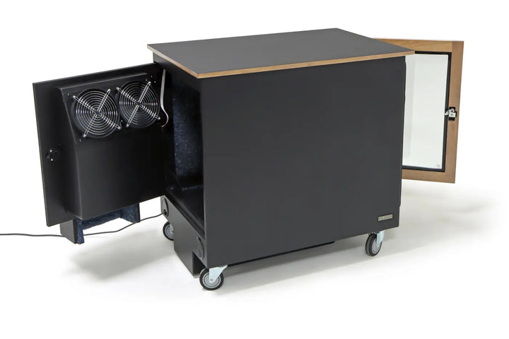 Argosy IsoBox PRO 12RU, Red Oak Trim, with Black Traceless Top, Right Door Swing