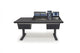 Argosy Eclipse for S4, 4 Foot Wide, Desk Left, Nothing Right, Black EPs, Black legs