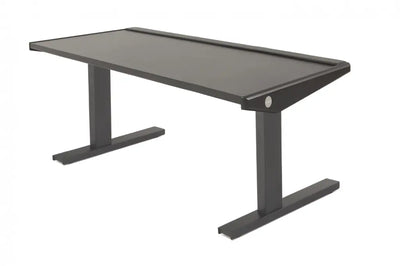 Argosy Eclipse Edit Desk w/no Rack, Mahogany EPs, Black legs