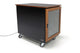 Argosy IsoBox PRO 12RU, Black Satin on Oak Trim, with Black Traceless Top, Right Door Swing