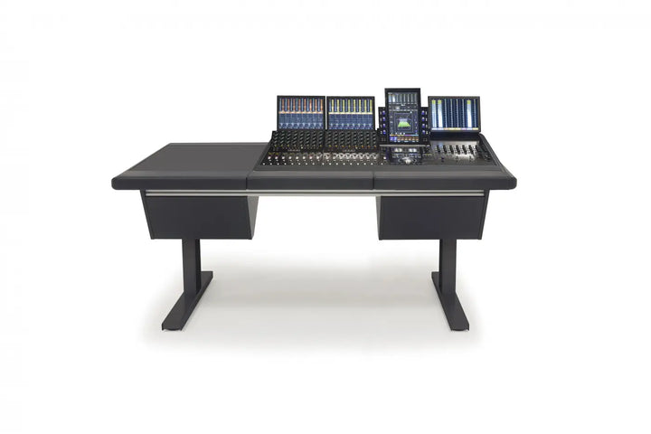 Argosy Eclipse for S4, 3 Foot Wide, Desk Left, Nothing Right, Mahogany EPs, Black legs