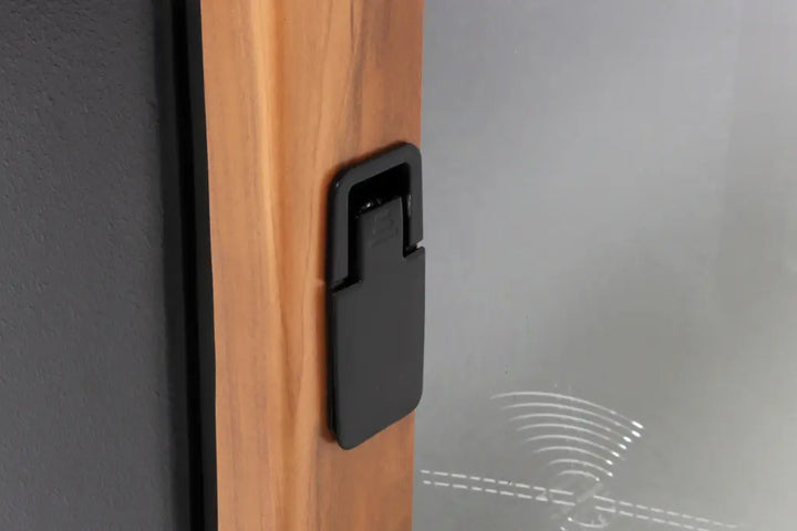 Argosy IsoBox PRO 18RU, Walnut Trim, with Black Traceless Top, Left Door Swing