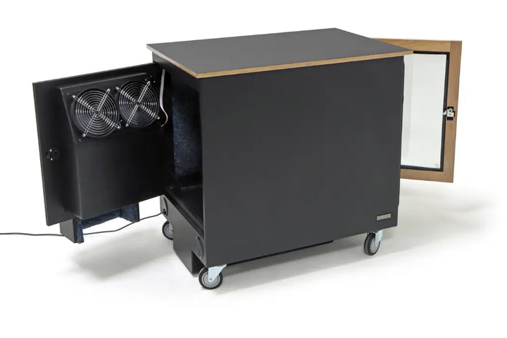 Argosy IsoBox PRO 12RU, Red Oak Trim, with Black Traceless Top, Right Door Swing