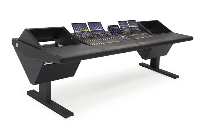 Argosy Eclipse for S1x4+D, 8sp Rack Left, Desk Right, Mahogany EPs, Black legs
