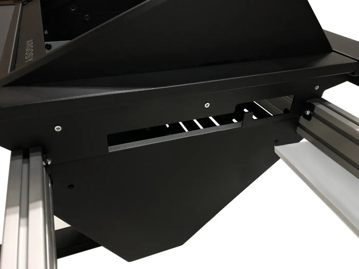 Argosy Eclipse for S1x4+D, 8sp Rack Left, Desk Right, Mahogany EPs, Black legs