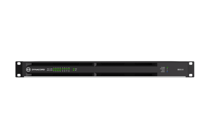 Dynacord Dynacord IX60-8-US 8 Channel Networked DSP Power Amplifier - 6KW - Amplifiers & Receivers