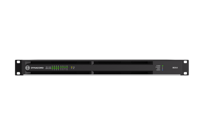 Dynacord Dynacord IX30-8-US 8 Channel Networked Multichannel DSP Amplifier - 3KW - Amplifiers & Receivers