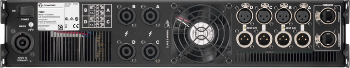 Dynacord Dynacord TGX20 DSP Live Power Amplifier - 4 x 5000 W - Amplifiers & Receivers