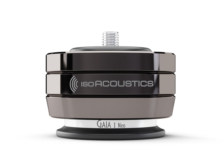 IsoAcoustics GAIA I Neo Speaker Isolation Feet (4-Pack, Dark Chrome) – single unit
