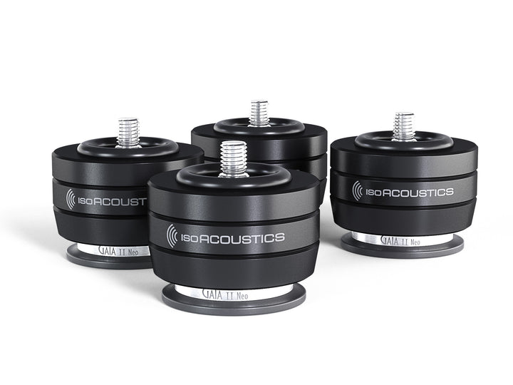 IsoAcoustics GAIA II Neo Speaker Isolation Feet (4-Pack, Black) – set of 4