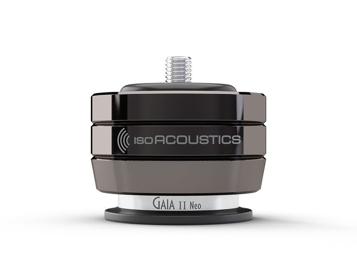IsoAcoustics GAIA II Neo Speaker Isolation Feet (4-Pack, Dark Chrome) – single unit