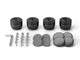 IsoAcoustics GAIA III Neo Speaker Isolation Feet (4-Pack, Black) – set contents