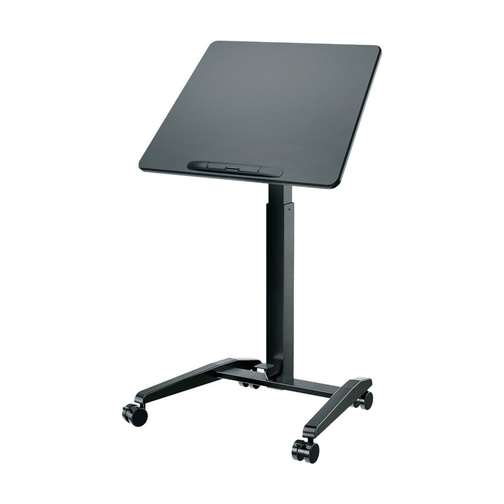 K&M 12186 Laptop Desk with Locking Casters (Black)