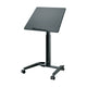 K&M 12186 Laptop Desk with Locking Casters (Black)