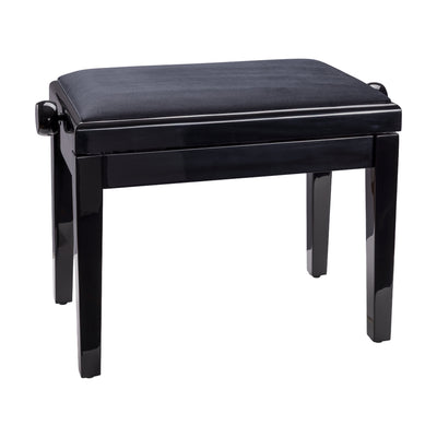 K&M K&M 13922 Piano Bench (Gloss Black, Black Velour Seat)