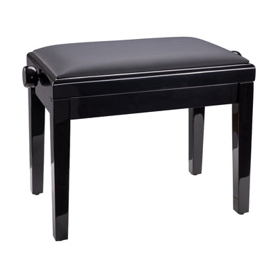 K&M K&M 13924 Piano Bench (Gloss Black, Black Imitation Leather Seat)