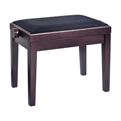 K&M K&M 13928 Piano Bench (Matte Rosewood, Black Velour Seat)