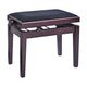 K&M 13928 Piano Bench (Matte Rosewood, Black Velour Seat) – view 2