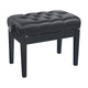 K&M 13963 Hydraulic Piano Bench 470 to 570 mm (Gloss Black, Black Imitation Leather Seat)