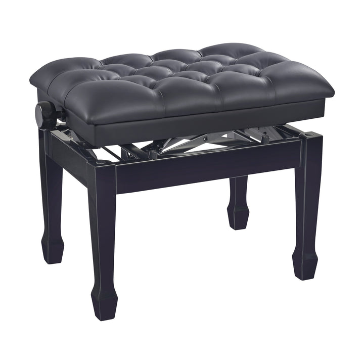 K&M 13965 Hydraulic Piano Bench 490 to 590 mm (Gloss Black, Black Imitation Leather Seat) – view 2