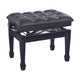 K&M 13965 Hydraulic Piano Bench 490 to 590 mm (Gloss Black, Black Imitation Leather Seat) – view 2