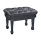 K&M 13968 Hydraulic Piano Bench 490 to 590 mm (Gloss Black, Black Leather Seat)