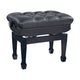 K&M 13968 Hydraulic Piano Bench 490 to 590 mm (Gloss Black, Black Leather Seat) – view 2