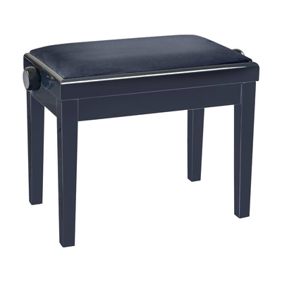 K&M K&M 13975 Piano Bench (Gloss Black, Black Velour Seat)