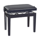 K&M 13975 Piano Bench (Gloss Black, Black Velour Seat) – view 2