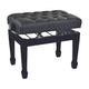 K&M 13982 Deluxe Piano Bench (Gloss Black, Black Imitation Leather Seat) – view 2