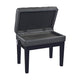 K&M 13986 Deluxe Piano Bench with Sheet Music Storage (Gloss Black, Black Imitation Leather Seat) – view 2