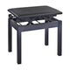 K&M 13992 Metal Piano Bench (Matte Black, Black Imitation Leather Seat) – view 2