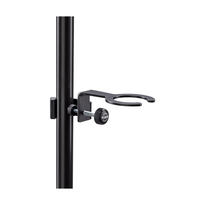 K&M 16017 Stem Glass Holder for 30 mm Tubes (Black)
