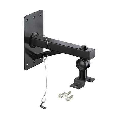 K&M K&M 19440 Speaker Wall and Ceiling Mount with Safety Cable (Black)
